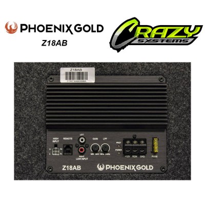 PHOENIX GOLD Z18AB | 8" ACTIVE SUBWOOFER ENCLOSURE 500W MAX