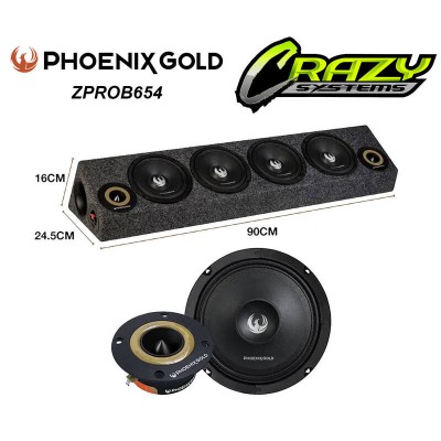 PHOENIX GOLD ZPROB654 | SPEAKERS AND BOX 1520W HIGH SPL AUDIO